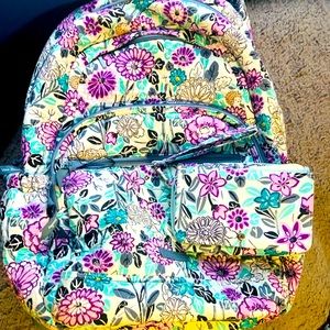 VERA BRADLEY BACKPACK AND WRISTLET SET